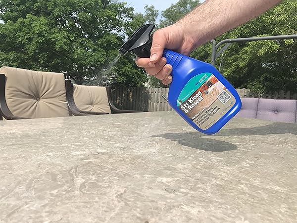 MIRACLE SEALANTS 511 KLEEN & RESEAL CLEANER & PROTECTANT SPRAY FOR GRANITE, MARBLE, STONE, COUNTERTOPS, TILE & GROUT, 32 OZ