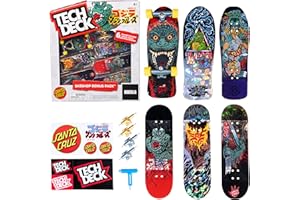 TECH DECK, Godzilla Sk8shop Fingerboard Bonus Pack, Collectible and Customizable Mini Skateboards, Kids Toys for Ages 6 and up