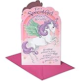 American Greetings Birthday Card for Girl (Pegasus with Stickers)