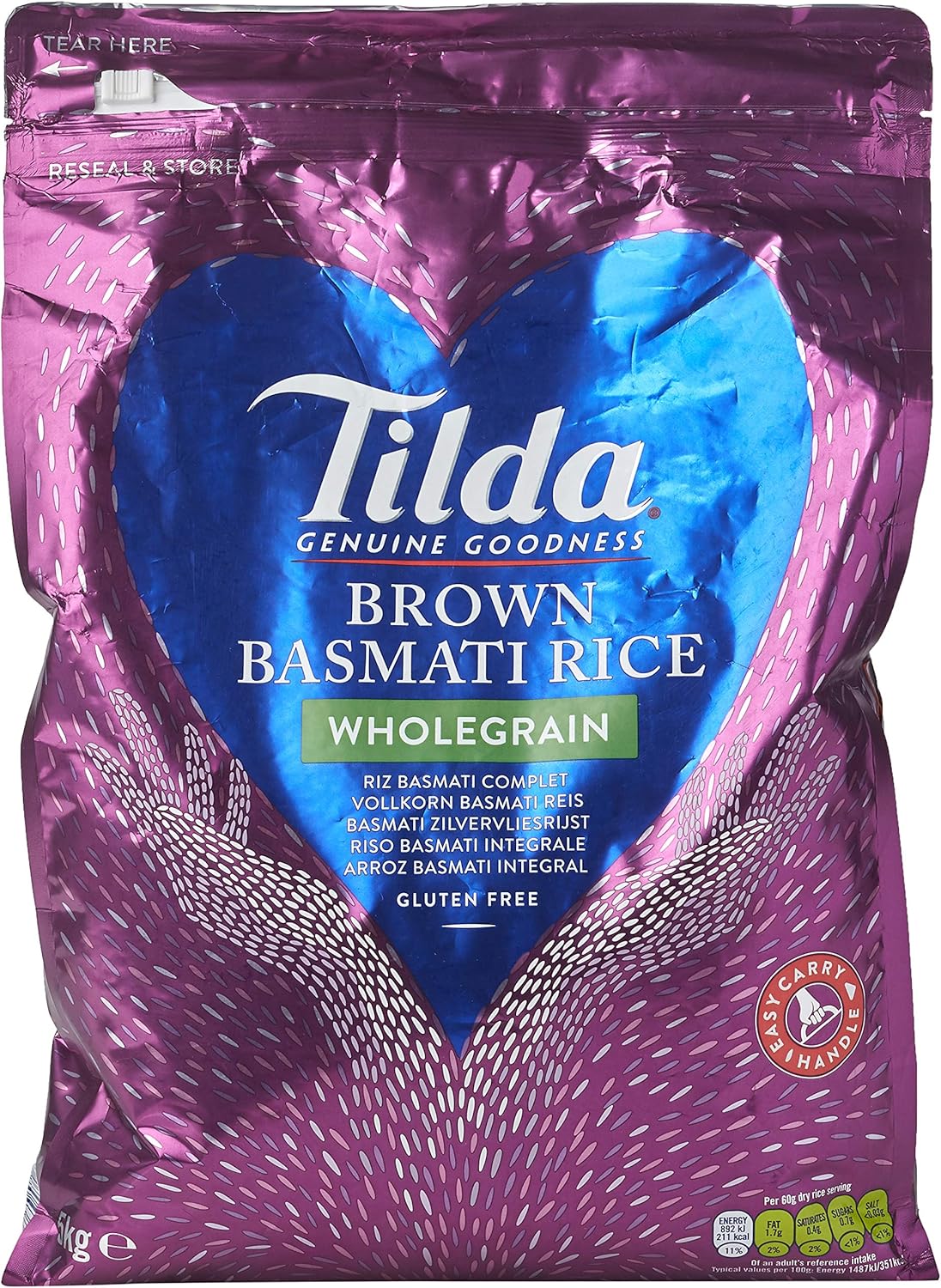 Tilda Wholegrain Basmati Rice 5 kg Amazon.co.uk Grocery