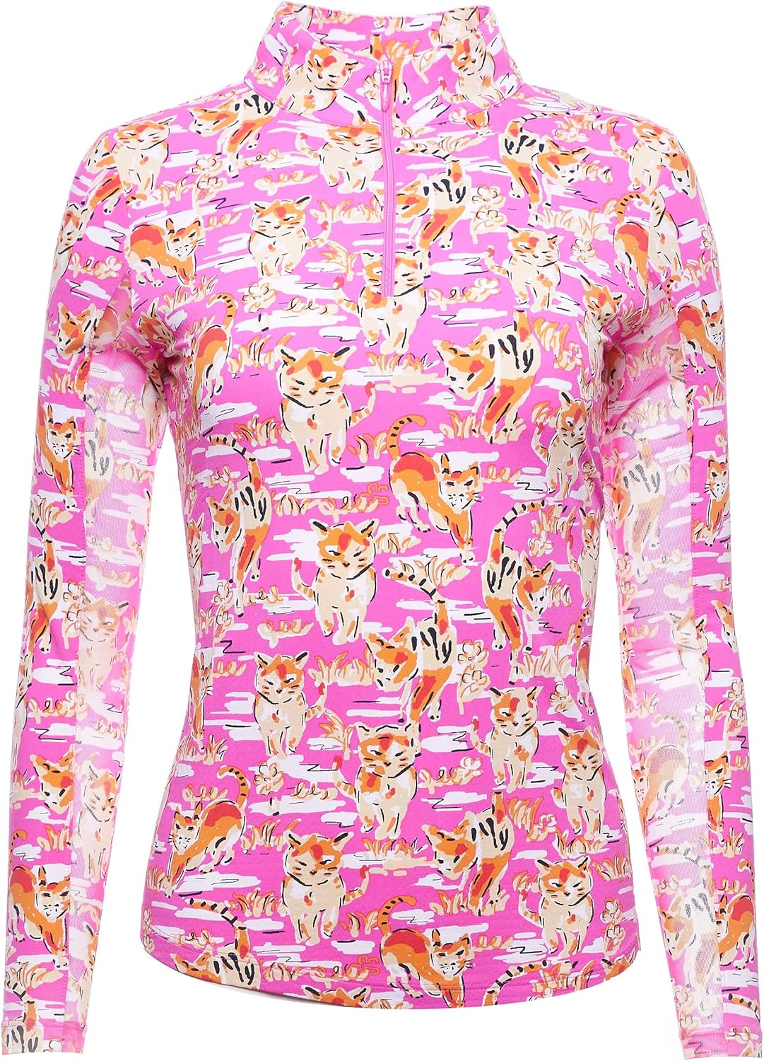 Amazon.com: IBKUL Golf- Ladies Sammy Long Sleeve Mock: Clothing