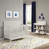 Suite Bebe Barnside 4-in-1 Convertible Baby Crib in Washed Gray