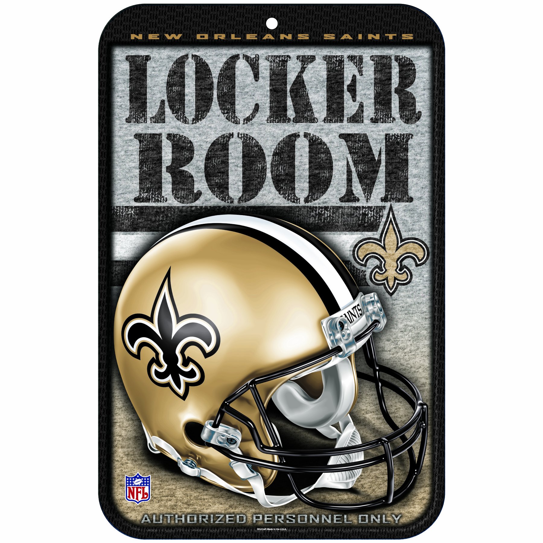 WinCraft NFL NEW ORLEANS SAINTS Locker Room Sign