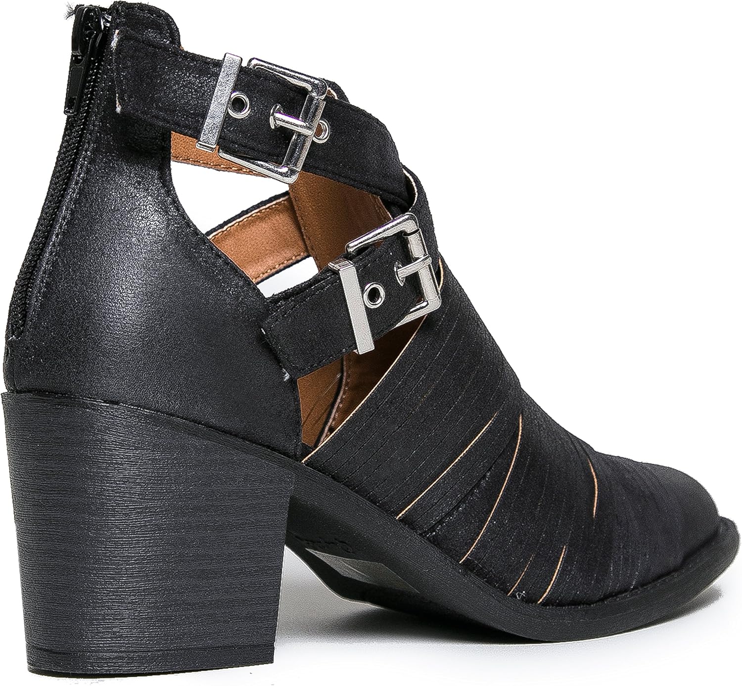Shoes Qupid Strappy Western Booties 