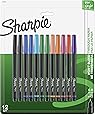 Sanford 1802226 Sharpie Pen, Fine Point, Assorted Colors, 12-Count