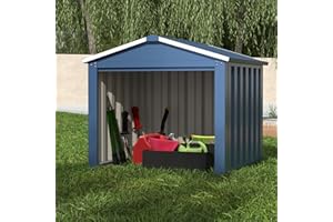 SUXXAN Metal Outdoor Small Storage Shed 3FT x 3FT, Steel Utility Tool Shed Storage House, Metal Sheds Outdoor Storage for Backyard Garden Patio Lawn,Blue