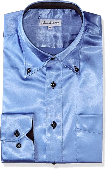 Amazon Co Jp 光沢感が上質さを物語る しなやかサテンシャツ 結婚式やパーティー 2次会に使える 服 ファッション小物