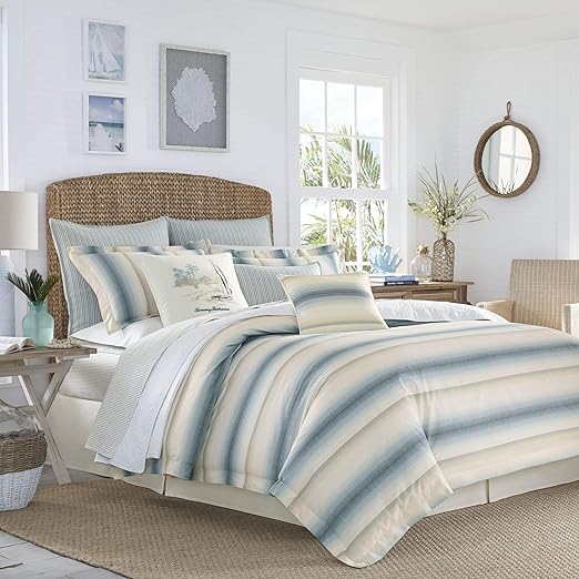 Amazon Com Tommy Bahama La Prisma Stripe Comforter Set