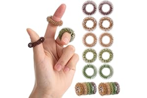 Mr. Pen- Spiky Sensory Rings, 10 Pack, Colorful Stress Relief Fidget Sensory Toys, Fidget Rings, Fidget Ring for Anxiety, Stress Relief Rings, Massager for Fidget, Sensory Ring