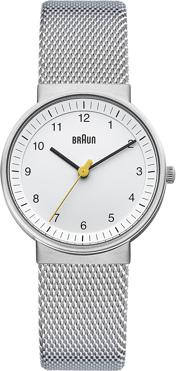 braun mesh watch