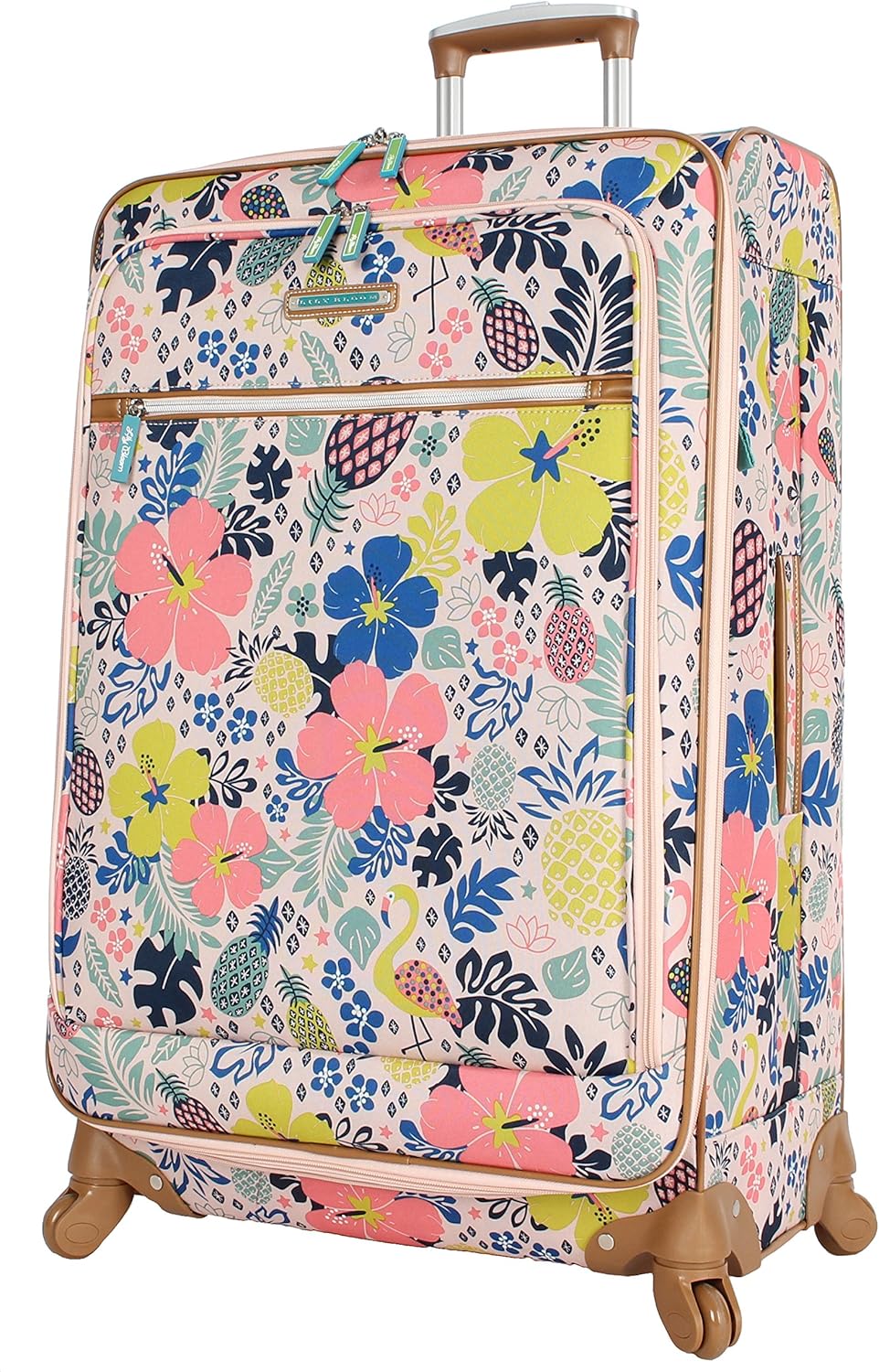 lily bloom tropical pineapple luggage