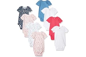 Carter's baby-girls 8-pack Short-sleeve Bodysuits