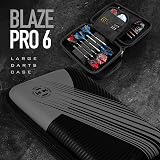 Harrows Blaze Pro 6 Dart Case Protective EVA Holds 6 Darts Fire Grey view 4