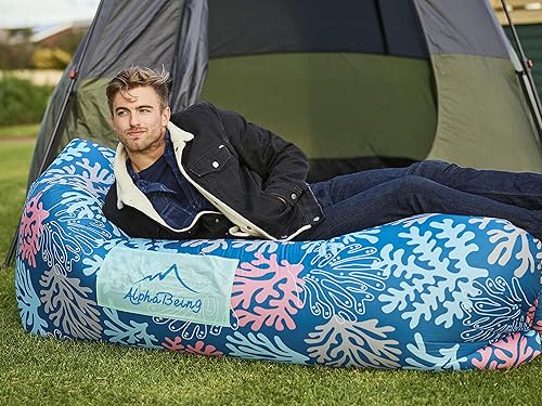 AlphaBeing Inflatable Lounger Air Sofa, Portable Inflatable Couch