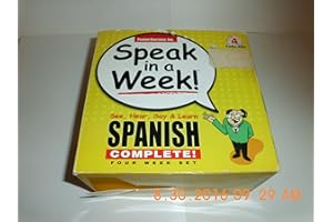 Speak in a Week!: See, Hear, Say & Learn Spanish: 4 week Set