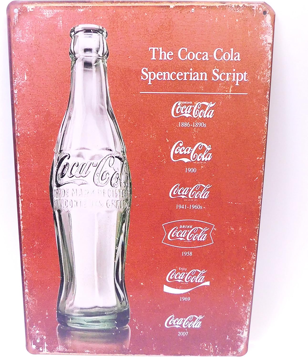Amazon Co Jp アメリカ雑貨 ブリキ看板 コカ コーラ The Coca Cola Spencerian Script レトロ看板 30cm cm アルミデザインボード プレート 並行輸入品 ホーム キッチン