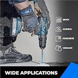 toolant Concrete Drill Bit Set 7pc Masonry Bits 4-10mm with 4 Cutting Edges view 6