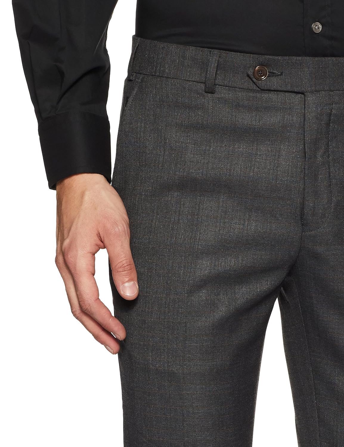 raymond men's slim fit formal trousers