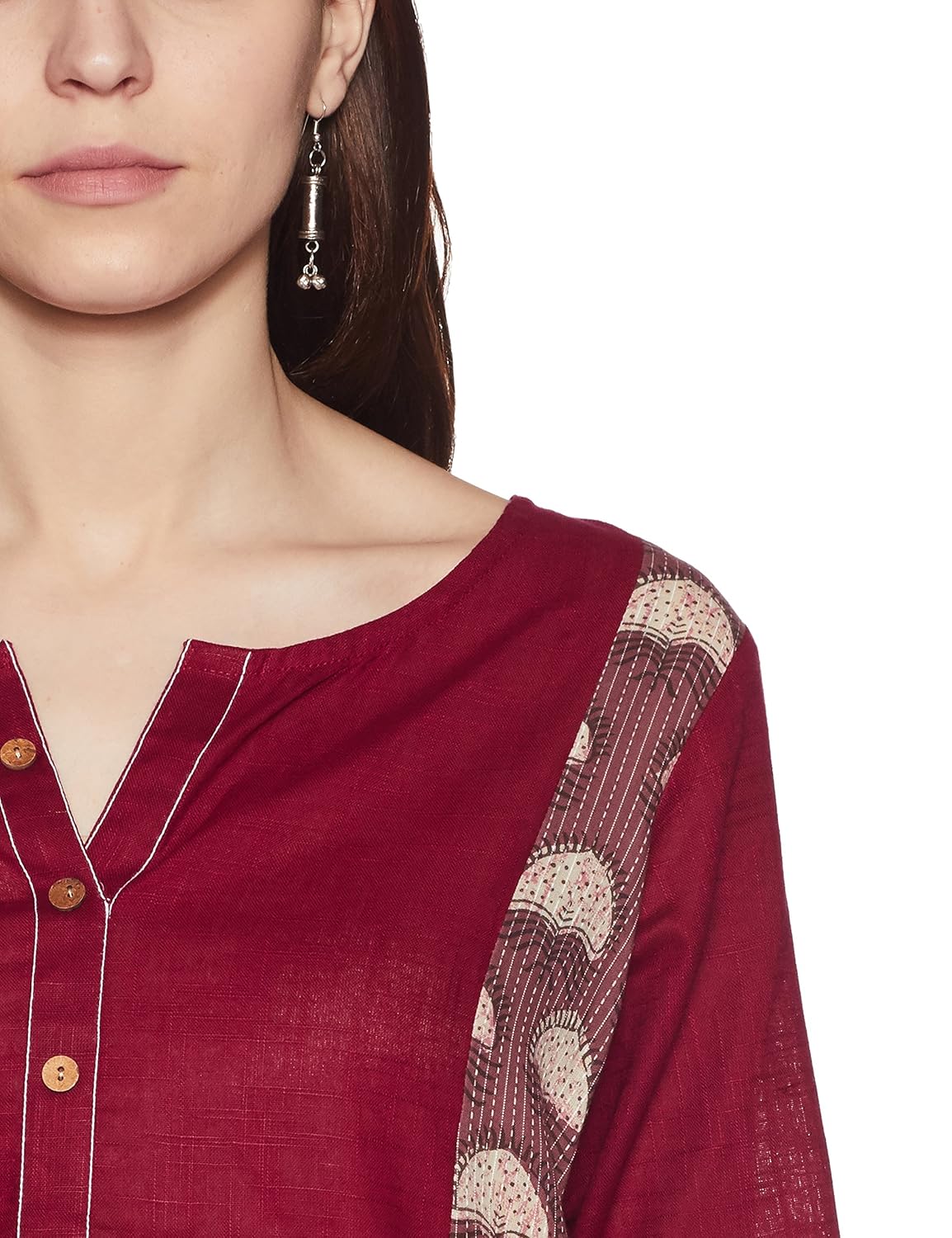 indigo women's straight cotton kurta