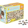 Odd Pieces Mystery Jigsaw Puzzle-1,000 Pcs Mystery Puzzle with Storytelling Comics, Secret Ending-1000 Piece Puzzle for Adults & Kids –19.7'' x 27.6'' Frameable Magic Puzzle Art (Snack Attack)