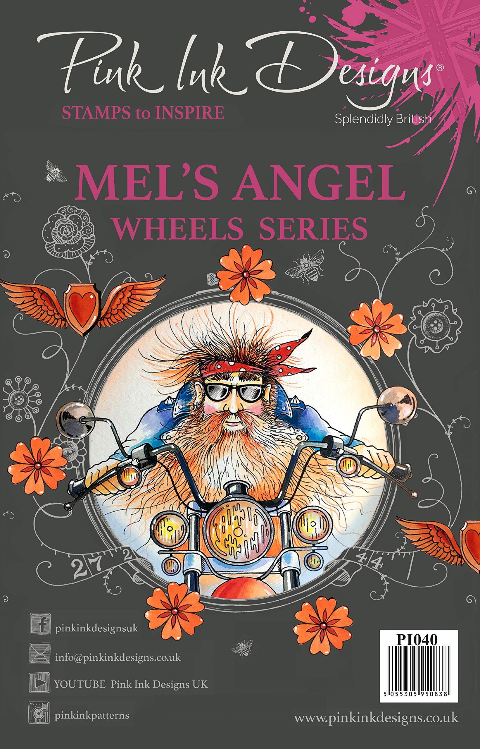 Pink Ink Designs Clear Stamp Mel's Angel, A5