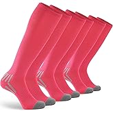 GRAPMKTG 3 Pack Soccer Baseball Softball Socks for Youth Women and Men Knee High Football Socks for Boys Girls