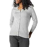 Amazon Essentials Women's Lightweight Crewneck Cardigan Sweater (Available in Plus Size)