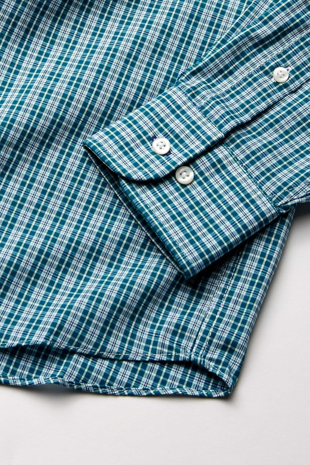 IZOD Men's Regular Fit Stretch Check Buttondown Collar Dress Shirt at  Men’s Clothing store