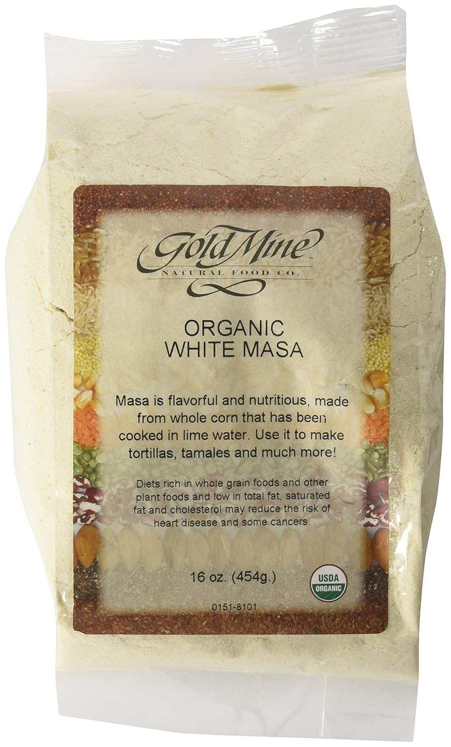 Organic White Corn Masa Harina 1 lb