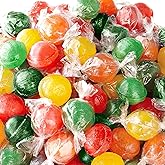 Sour Balls Hard Candy Individually Wrapped, Sour Candy, 2 Lb Bag | Lemon, Cherry, Lime, Orange, Old Fashioned Candy