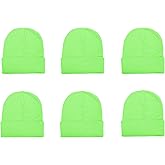 Gelante Unisex Knitted Winter Beanie Hat 6 Pcs