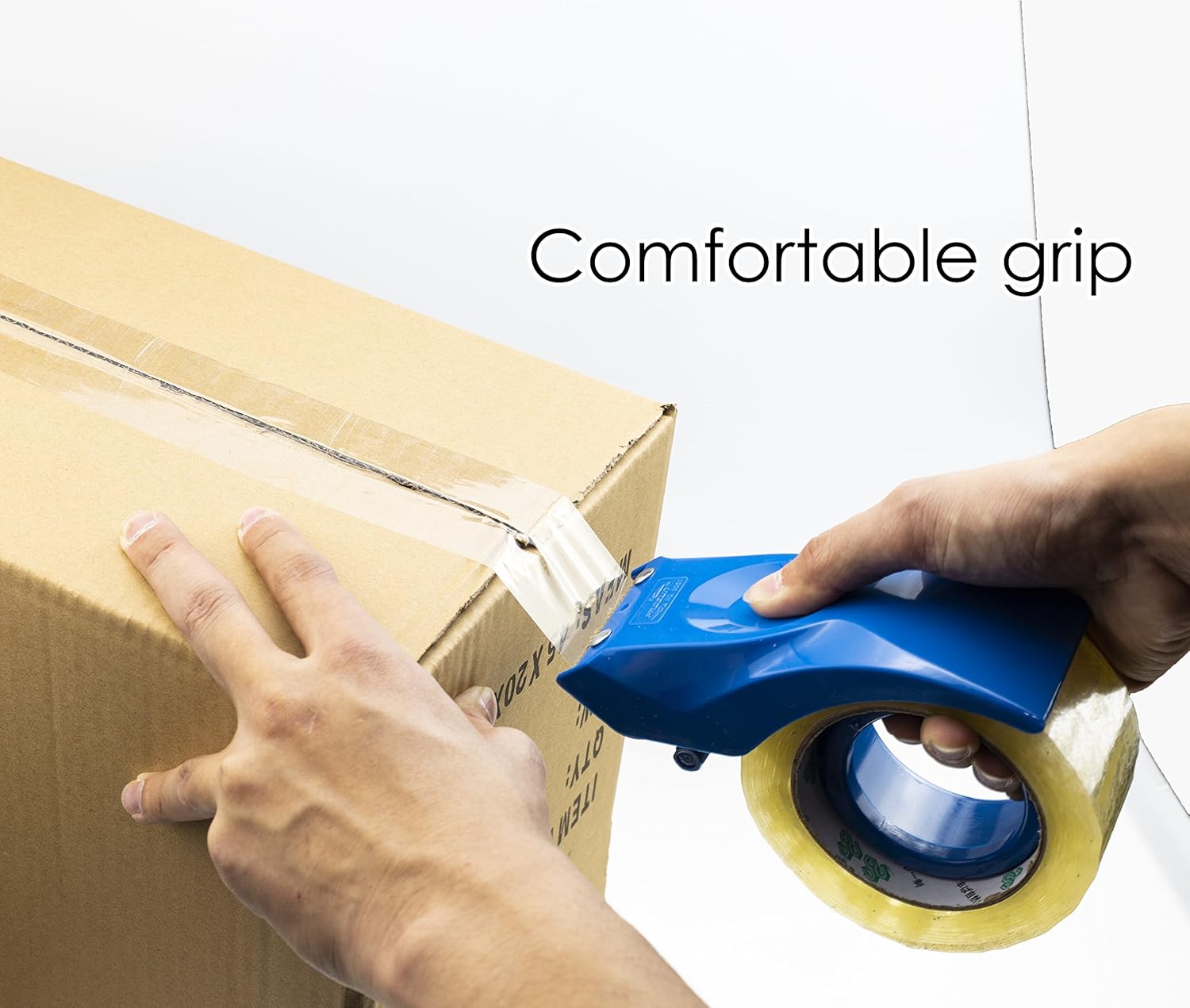 PROSUN Easy-Mount 2 Inch Tape Gun Dispenser Packing Packaging Sealing Cutter Green Handheld Warehouse Tools : Office Products
