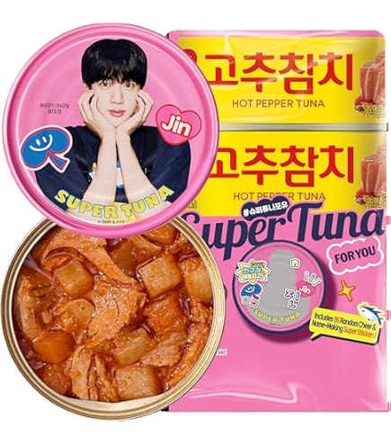 Amazon.com : BTS Jin Super Tuna Limited Edition 4-Pack by Dongwon