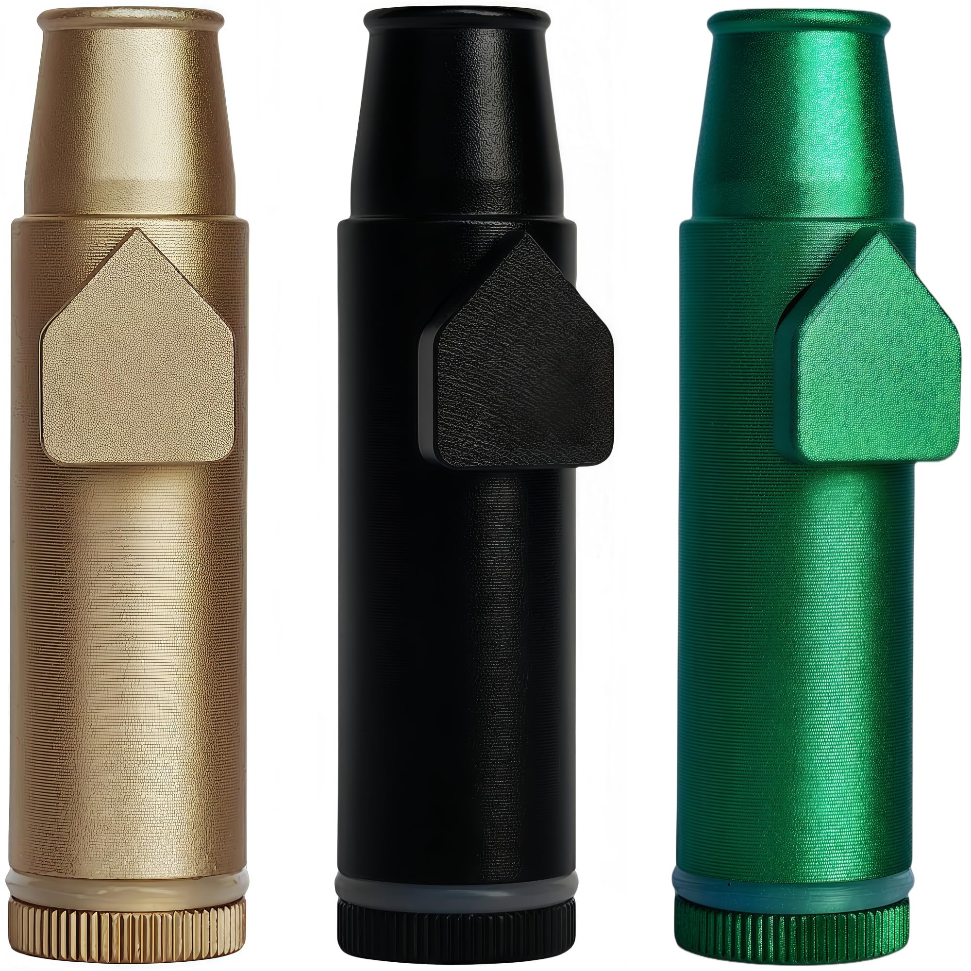 OiwMuOck 1g Ultra Small Powder Container | 3 Pack Leak-Proof Mini Bullet Vial | Portable Dispenser for Spices, Powder Samples & Travel