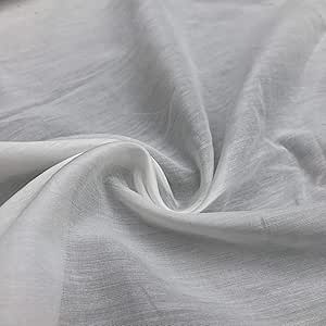 Amazon Com 56 100 Cotton Pima Voile White See Through Sheer Light Woven Fabric By The Yard