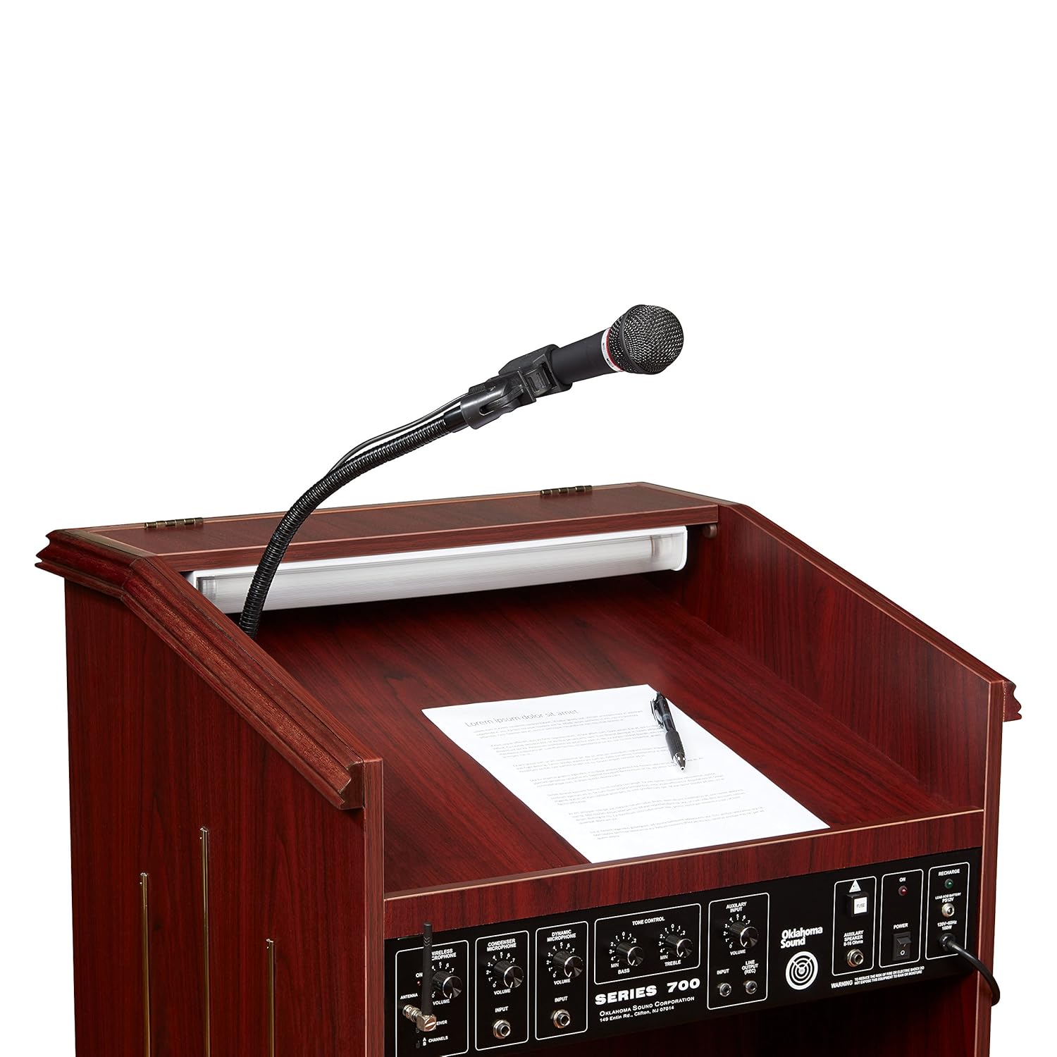 Amazon.com: Oklahoma Sound 711-MY Prestige Floor Sound Lectern, 22" Width x  47" Height x 18" Depth, Mahogany: Industrial & Scientific