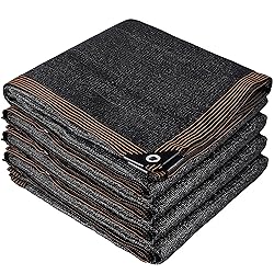 winemana 70% Black Shade Cloth, 12 x 12 FT Durable