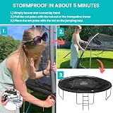 Zero Gravity Ultima 4 10ft Trampoline Black Edition view 7