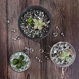 Hisredsun 290pcs Glass Pebbles 1.35kg Flat Marble Beads Vase Filler Stones view 5