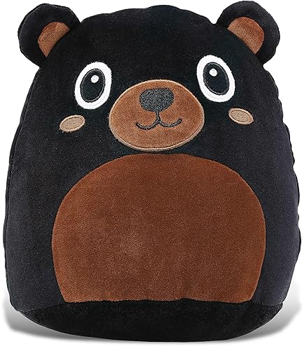Amazon.com: DolliBu Snug Mooshies Black Bear Stuffed Animal - Wild