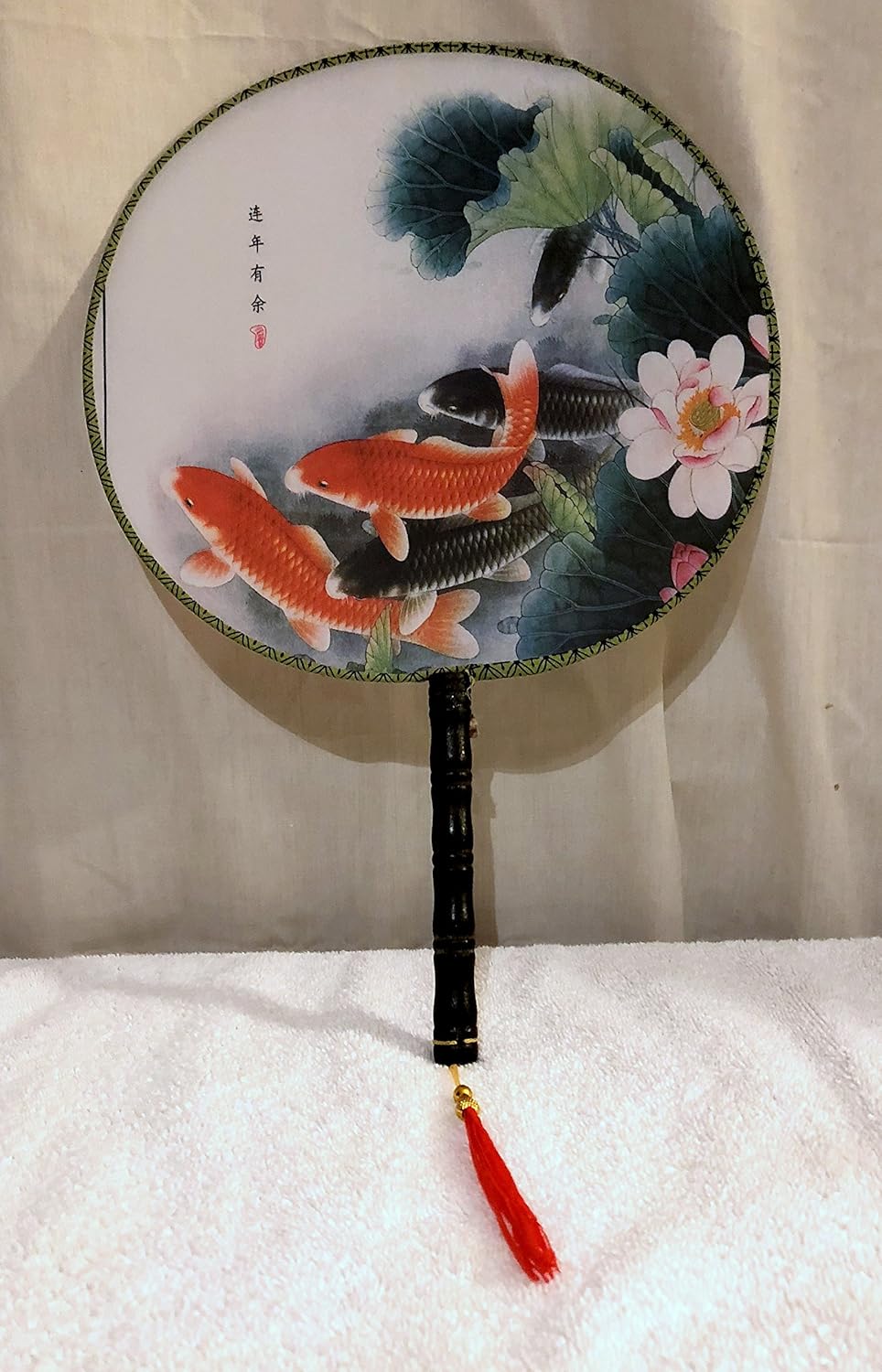 New Oriental Koi Fish Swimming Material and Bamboo Hand