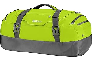 Ubon Large Duffel Bag Weekender Bags with Shoe Compartments 4-Way Sports Gym Backpack with Padded Straps Camping Traveling Duffle Bag