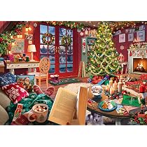 Ravensburger Cozy Christmas 500 Piece Large Format Jigsaw Puzzle