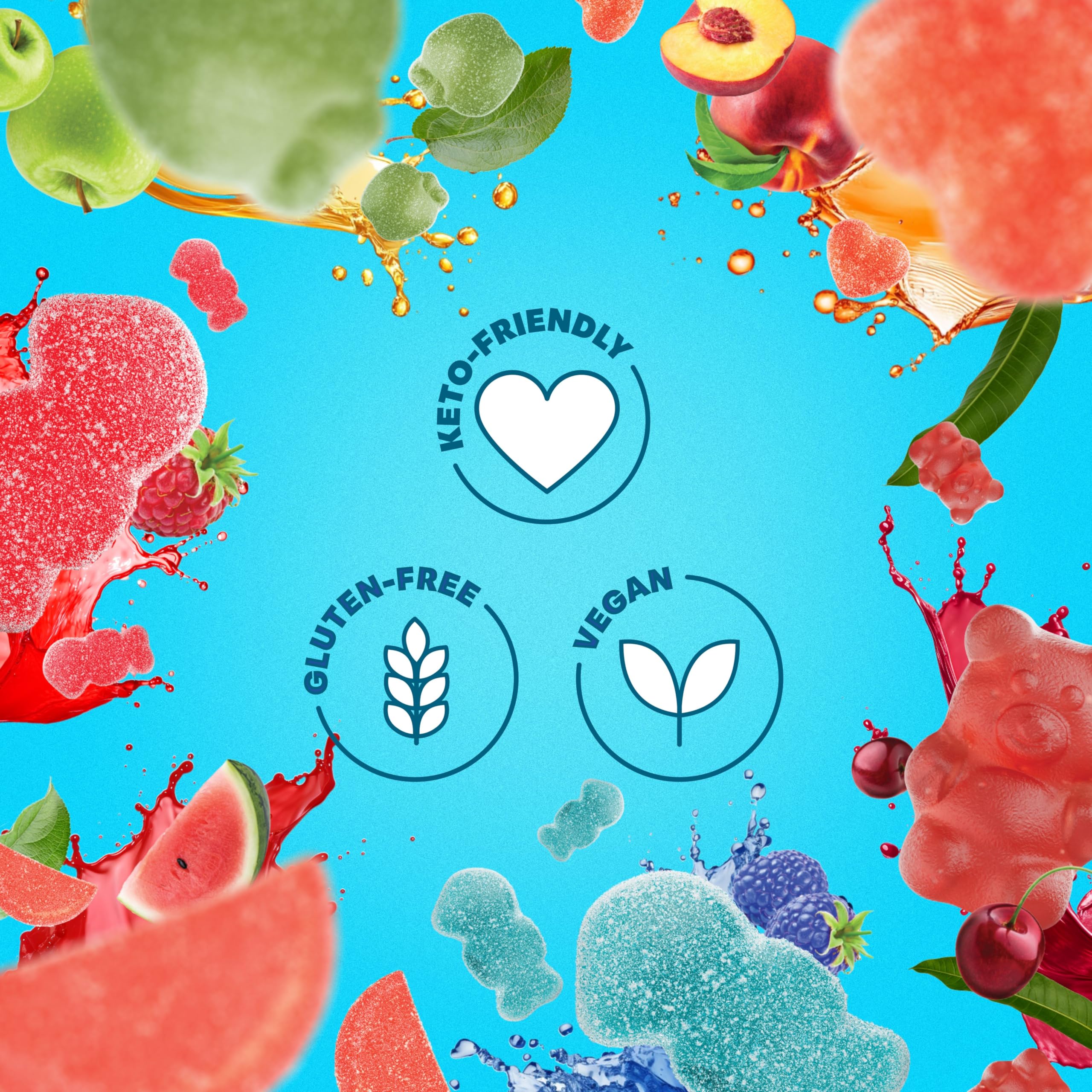 Shameless Snacks - Healthy Low Calorie Snacks, Low Carb Keto Gummies (Gluten Free Candy) - 6 Pack Super Variety Pack