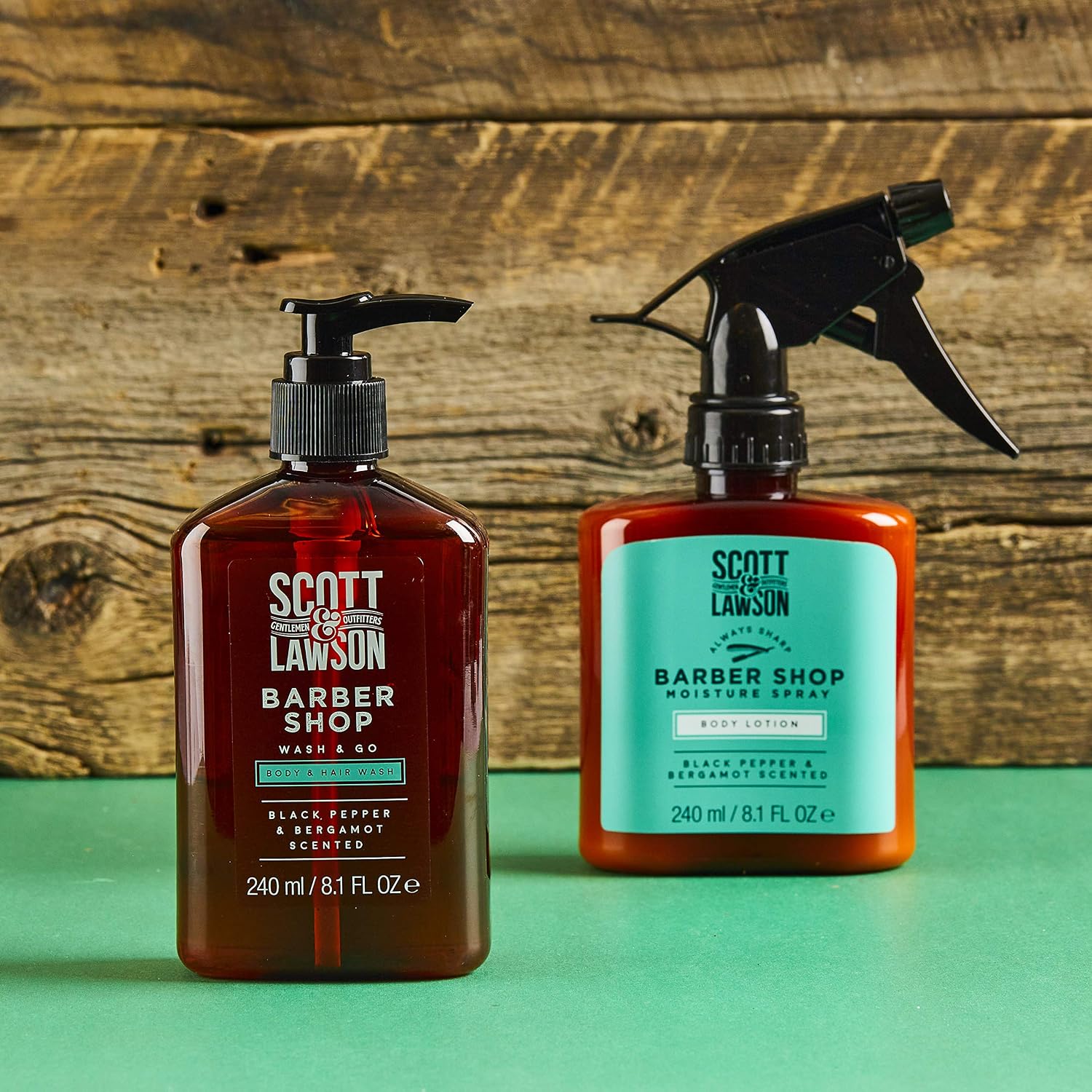 Scott and Lawson Barbershop Body Fuel - Hair and Body Wash Duo and Body Lotion, 240ml Paladone, One Size, Multicolor - Image 3