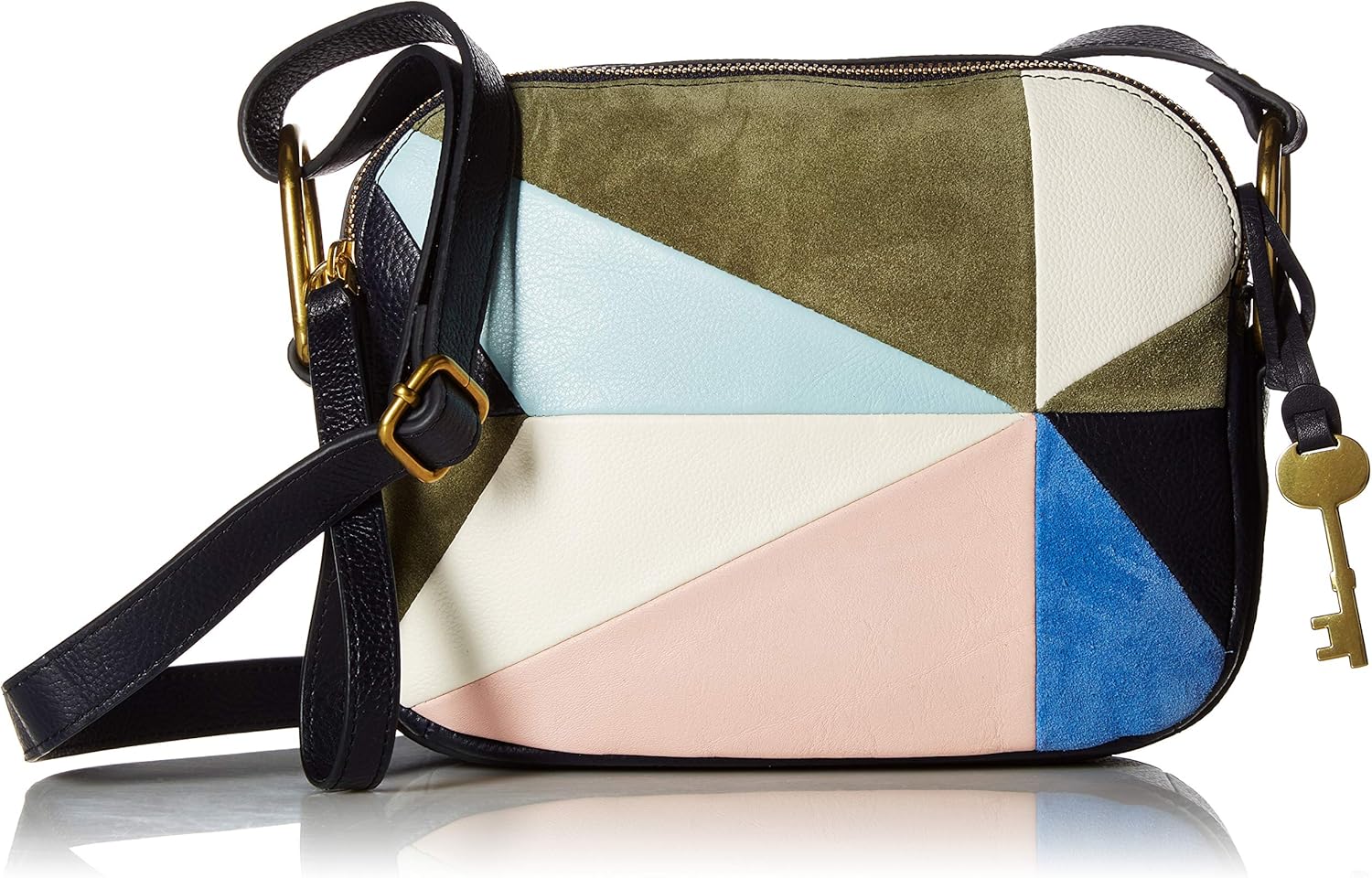 fossil patchwork purse