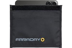 Faraday Defense Non-Window Faraday Bag Jacket for Phones | Fast, Easy Access for Device Shielding - Law Enforcement & Military, Travel & Data Security, Executive Privacy, Anti-Tracking Anti-Hacking…