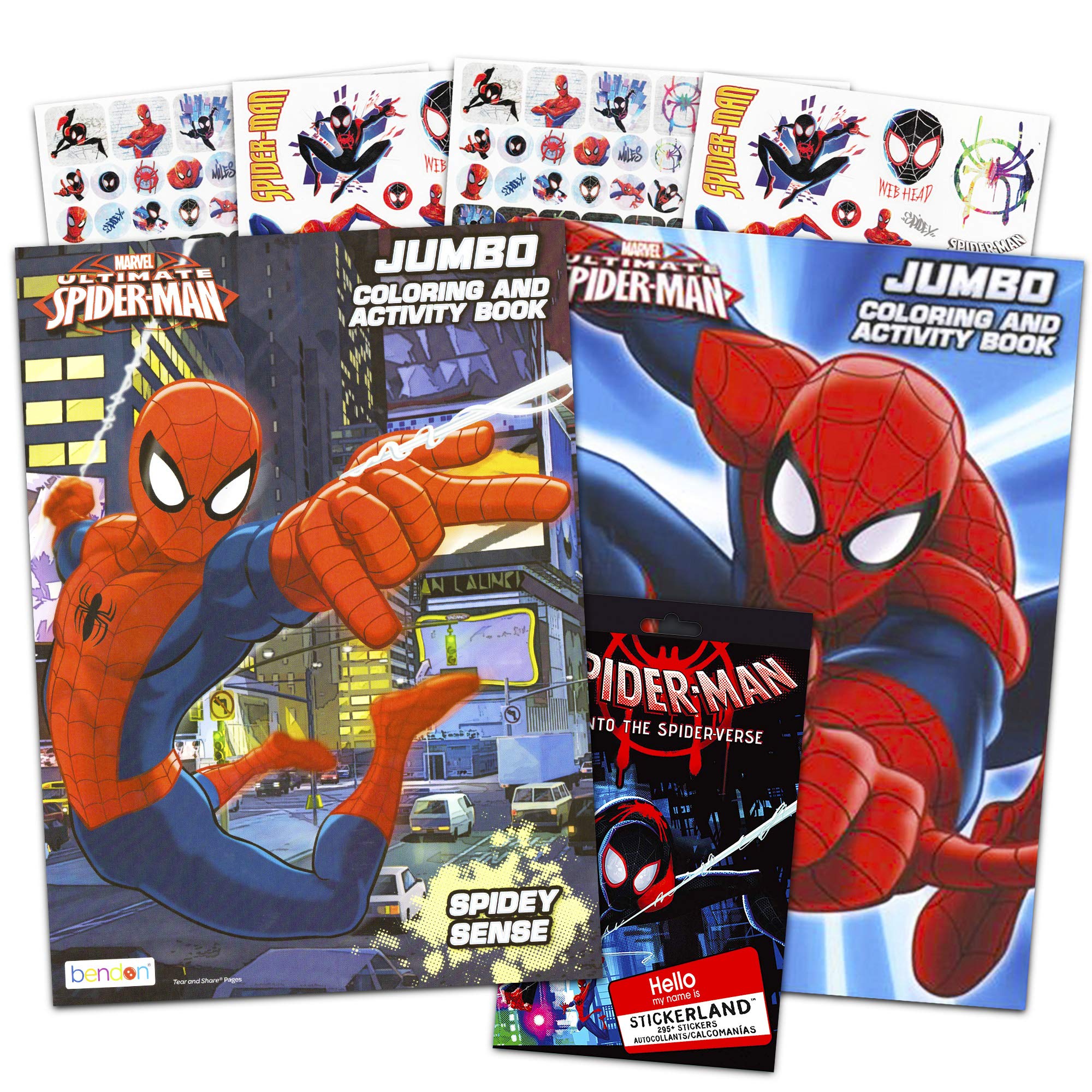 Marvel Spiderman Coloring and Activity Book Set with Stickers ...