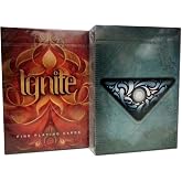 Lot 3 Fire and Water Ignite Fathom 2 Decks w/Pocket Calculator Playing Cards by Ellusionist Magic Cardist