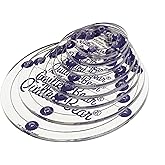The Quilted Bear Circle Quilting Templates – 8 Clear Non-Slip Acrylic Quilt Templates for Precise Fabric Cutting & Stress-Free Machine Quilting - Ideal for Quilt & Sewing Supplies (¾–3")